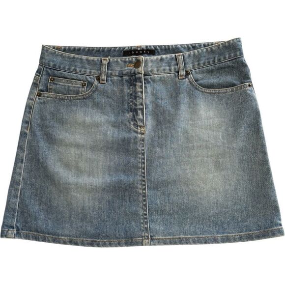Theory Mini Denim Skirt - Picture 1 of 7